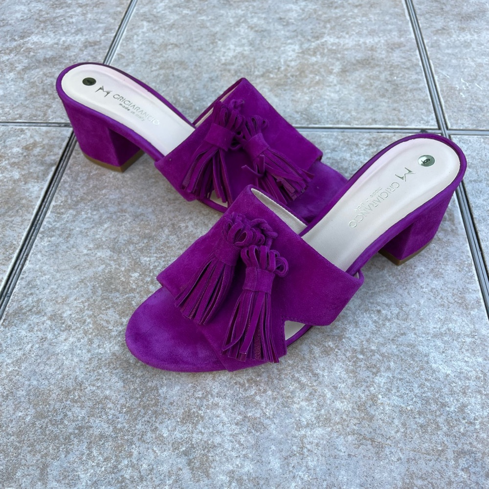 Grigiarancio Suede Mules